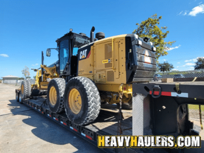 Motor Grader shipping load