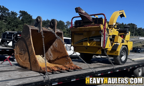Transporting a Vermeer BC1200 XL Chipper