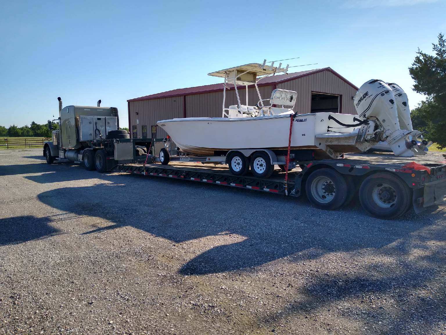 boat being transported