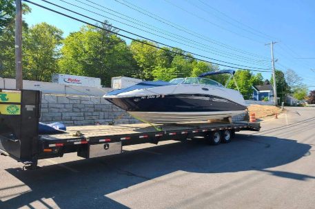 boat being transported