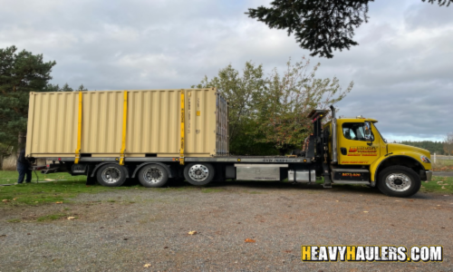 Transporting a 20ft shipper owned Container to New Hampshire.