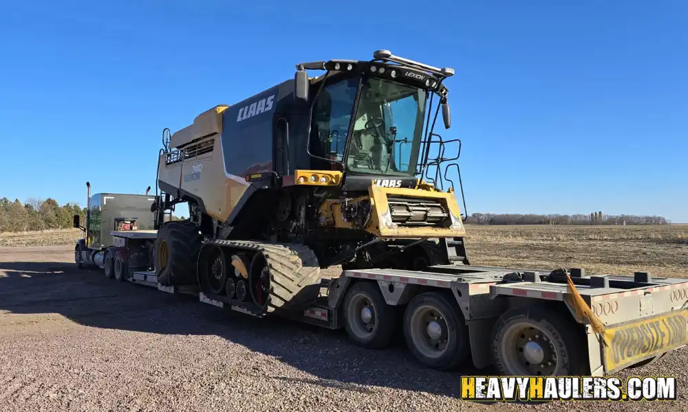 Claas 740TT combine transport