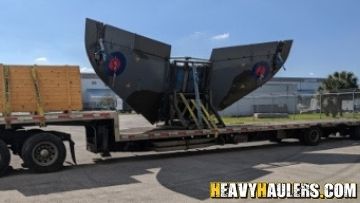 Transporting a Airplane Horizontal Stabilizier.
