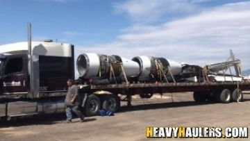 Transporting a Two CF34-3 Airplane Turbines.