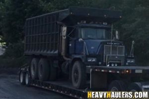 Oversize Mack truck shipment.