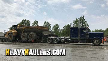 Shipping a Komatsu articulated dump truck.