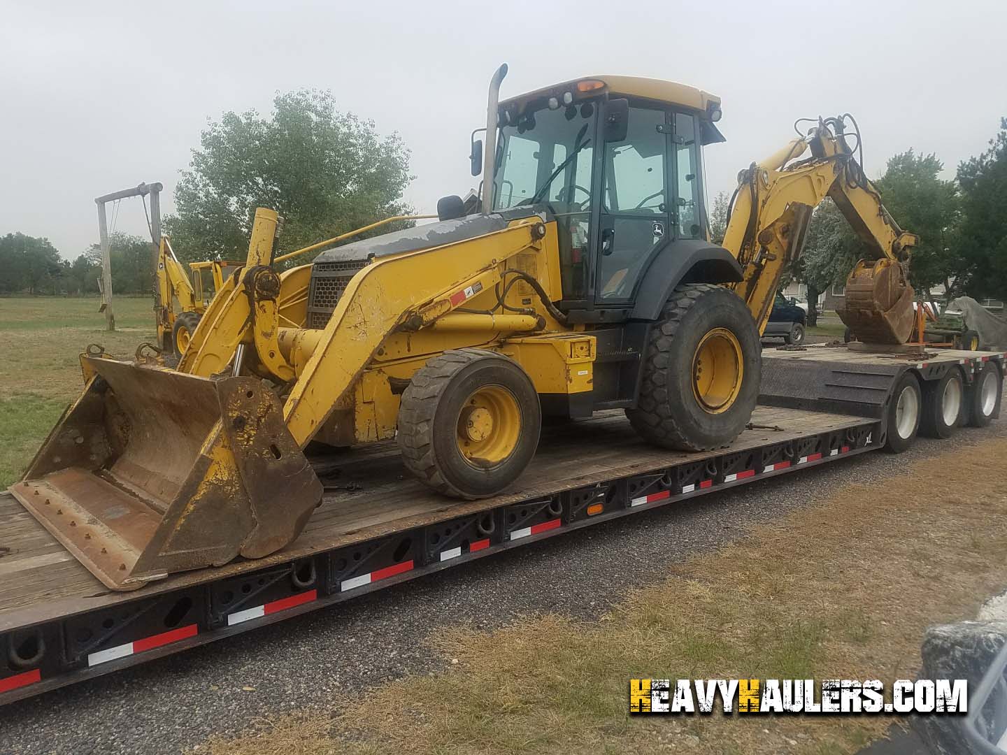 Shipping a John Deere backhoe from Portland, Oregon.