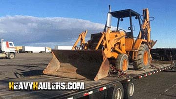 Shipping a backhoe to New Hampshire.