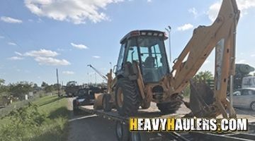 Shipping a Case backhoe from Maine.