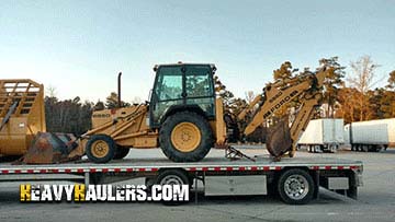 Ford 655D Backhoe Loader In Transport