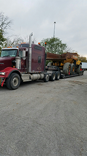 Shipping a Case backhoe