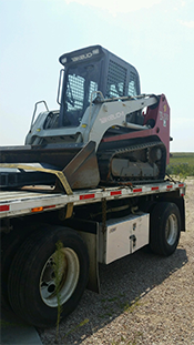 Shipping a Case backhoe