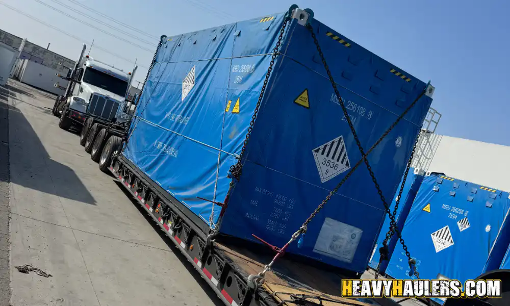 Transporting a BESS unit