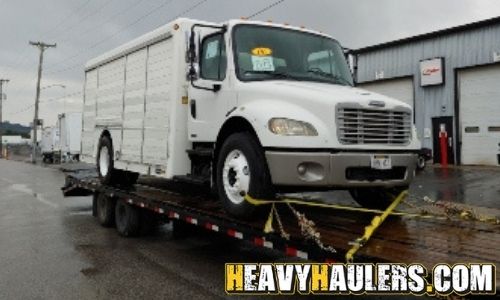 Transporting a beverage truck.