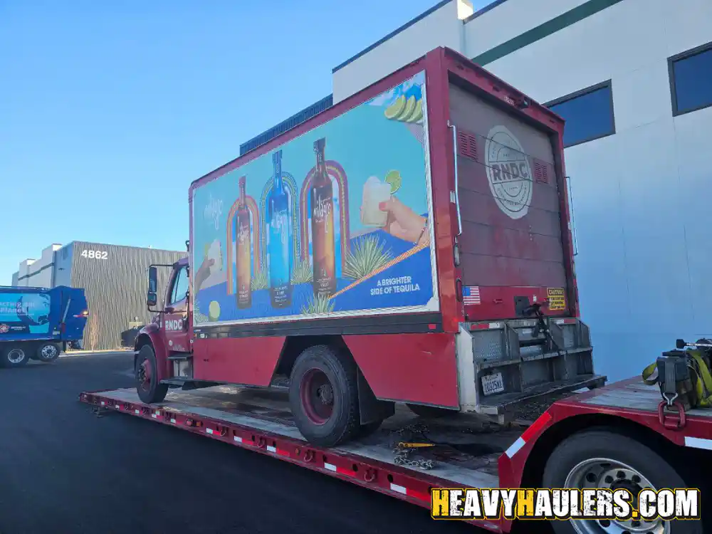 Transporting a 2014 Freightliner M2 Box Truck