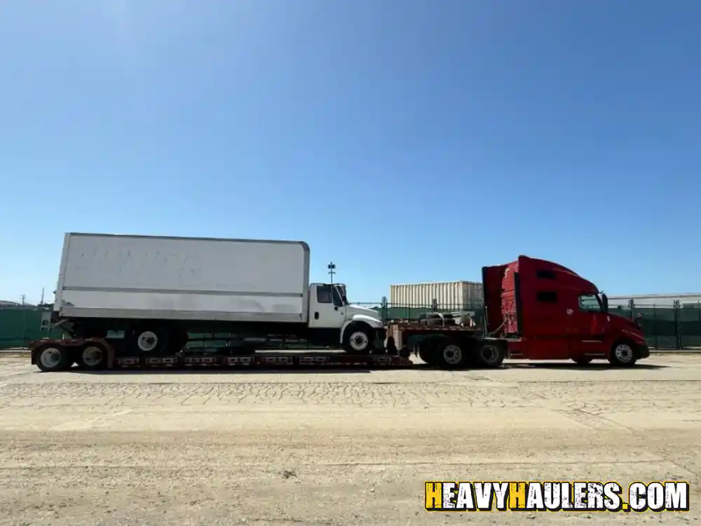Transporting an international box truck