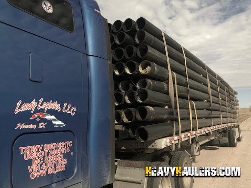 John Deere 350C Dozer being transported from Cheyenne