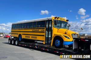 Shipping a Lion school bus.