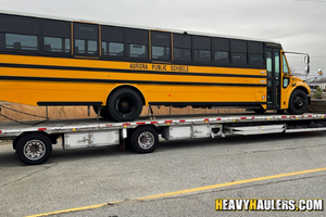 Transportation of a 2022 Thomas Built Bus Saf-T-Liner C2 Jouley.