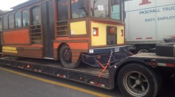 24,000 lbs 1984 Chance Trolley shipped to Grapevine, Texas