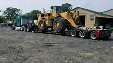 Loaded wheel loader