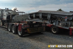 Hauling an oversize wirtgen 2000DC cold planer.