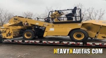 Transporting a quad chip spreader from Kentucky.