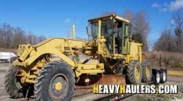  Transporting a Caterpillar motor grader to Maine.