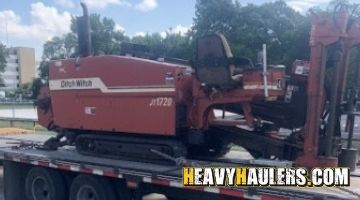 Hauling a Ditch Witch directional drill.