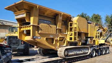 Transporting a dozer to Alabama.