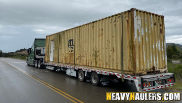 container relocation flatbed transport