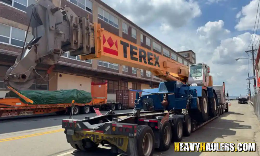 Logistics Services Arranging Terex RT175 Crane Transport