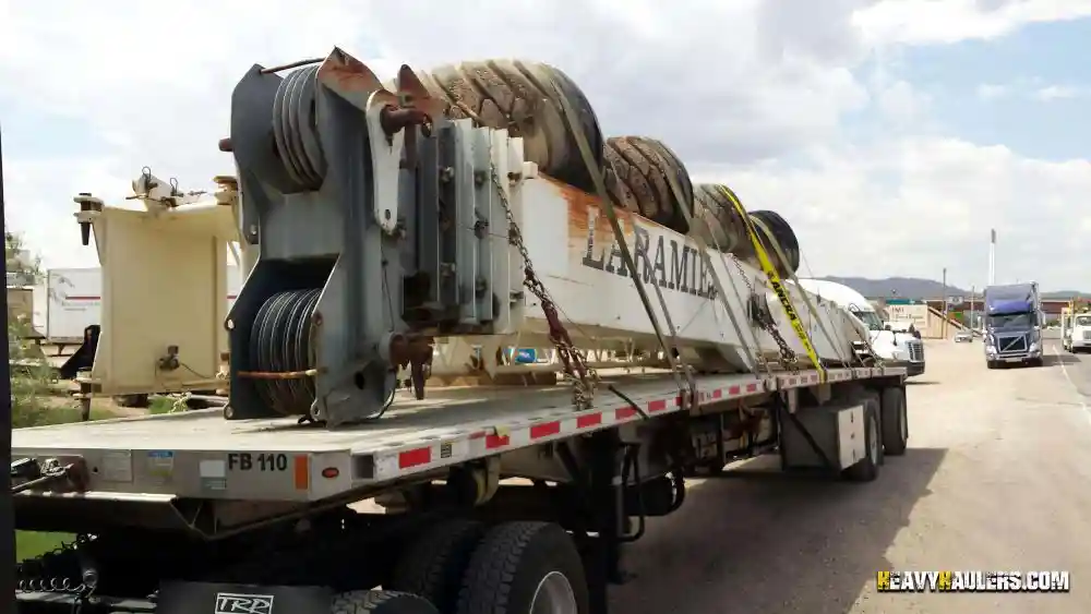transporting a 2007 Terex craner