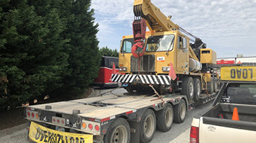 Transporting a dozer to Alabama.