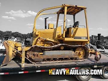 Crawler loaders shipping load