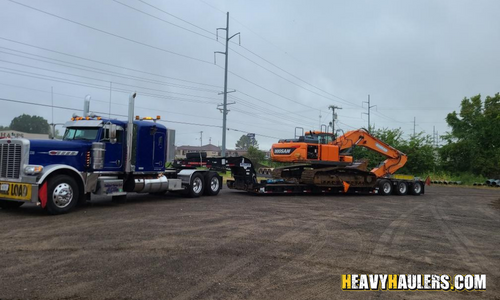 Shipping a Case backhoe