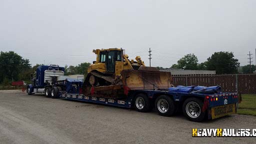 2004 D6R LGP Dozer being transported to Dever, CO