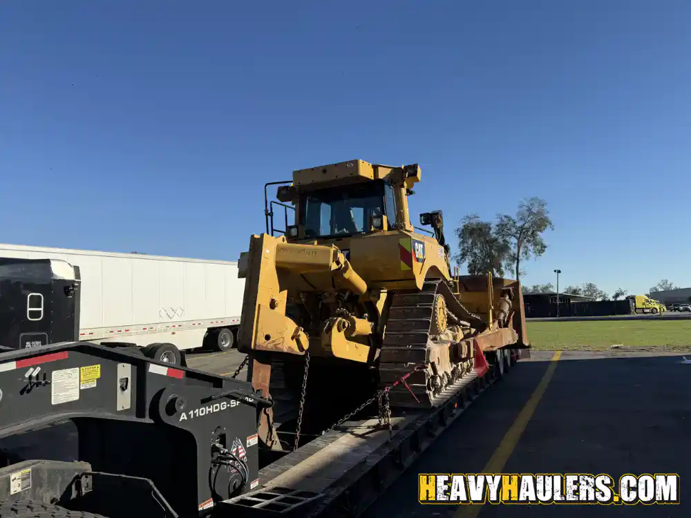 Hauling a 2020 CAT D8T bulldozer