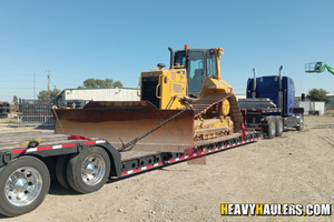 CAT D6 NLGP bulldozer transport.