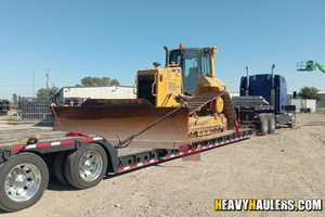  CAT D6 NLGP bulldozer transport.