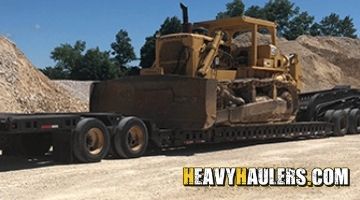 Shipping a Caterpillar crawler tractor from California.