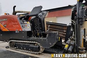 Liebherr LTM 1150 Crane transportation Ditch Witch shipping load