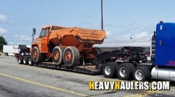 Shipping a Doosan articulated dump truck.