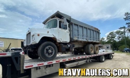 Shipping a Tandem Dump Truck.