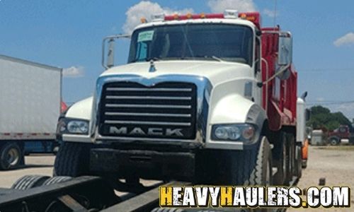 Mack dump truck haul.