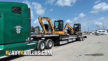 Shipping an Two Caterpillar 305ECR Excavators.