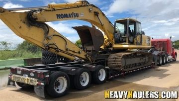 Shipping a PC300 excavator from Milwaukee, WI.