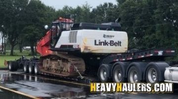Shipping an oversize Link-Belt excavator from Alabama.