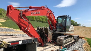Shipping a Link-belt excavator