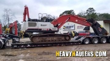 Shipping a Link-Belt excavator to Tennessee.